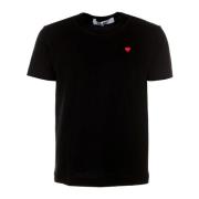 T-Shirts Comme des Garçons Play , Black , Heren