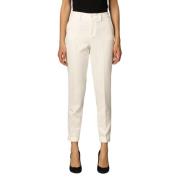 Slim-fit Broek van Stretch Twill Liu Jo , White , Dames