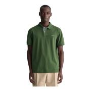 Contrast Piqué Polo Shirt Gant , Green , Heren