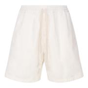 Witte Katoenen Elastische Taille Shorts Carhartt Wip , White , Heren
