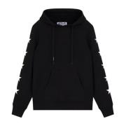 Zwarte hoodie met witte sterren Golden Goose , Black , Heren