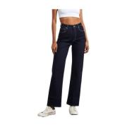 High Straight Alice Rinse Jeans Abrand Jeans , Blue , Dames