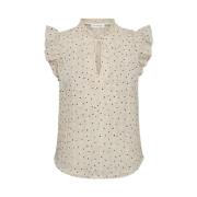 Evelyn Dot Top Off White Co'Couture , Multicolor , Dames