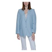 Blauwe Gestreepte Knoopblazer Vero Moda , Blue , Dames