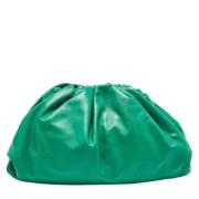 Pre-owned Leather pouches Bottega Veneta Vintage , Green , Dames