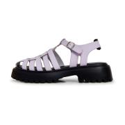 Stijlvolle Blokhak Sandalen - Lila Cesare Gaspari , Purple , Dames