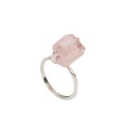 925 Zilveren Ring met Aardbeienkwarts Malababa , Gray , Dames