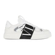 Witte Leren Sneaker Vl7N Valentino Garavani , White , Heren