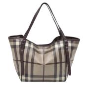Pre-owned Coated canvas totes Burberry Vintage , Brown , Dames