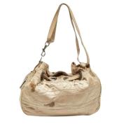 Pre-owned Leather handbags Dior Vintage , Beige , Dames