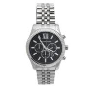 Pre-owned Stainless Steel watches Michael Kors Pre-owned , Black , Her...