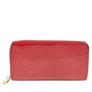 Pre-owned Leather wallets Louis Vuitton Vintage , Red , Dames