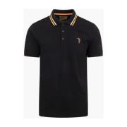 Gestreept Polo Shirt Zwart Heren Cruyff , Black , Heren