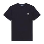 Logo Jersey Katoen Regular Fit T-Shirt Fred Perry , Blue , Heren