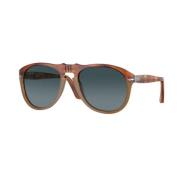 Stijlvolle Zonnebril met Uniek Ontwerp Persol , Brown , Unisex