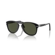 Klassieke Zonnebril Zwarte Frame Persol , Black , Unisex