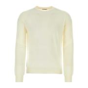 Ivory Wool Sweater Jil Sander , White , Heren