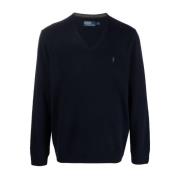 Blauwe Wollen Trui Aw23 Ralph Lauren , Blue , Heren