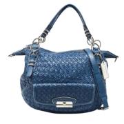 Pre-owned Leather handbags Coach Pre-owned , Blue , Dames