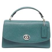 Pre-owned Leather handbags Coach Pre-owned , Green , Dames