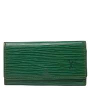 Pre-owned Canvas key-holders Louis Vuitton Vintage , Green , Dames