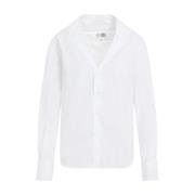 Witte Shirt Klassieke Stijl MM6 Maison Margiela , White , Dames