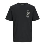 Grafisch T-shirt met korte mouwen Jack & Jones , Black , Heren