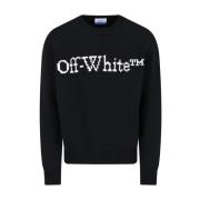 Zwarte Sweater Collectie Off White , Black , Heren