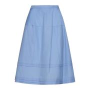 Micro-Pleated A-Line Midi Skirt Marni , Blue , Dames