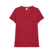 Katalina V-neck T-shirt Raspberry Ines De La Fressange Paris , Pink , ...