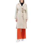 Klassieke Parka Beige Urban Touch Woolrich , Beige , Dames