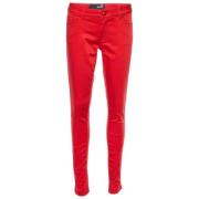 Pre-owned Cotton bottoms Moschino Pre-Owned , Red , Dames