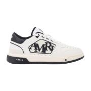 Leren Sneakers met Zijlogo Amiri , White , Heren