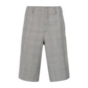 Tartan Wool Shorts Comme des Garçons , Gray , Heren