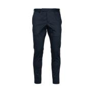 Blauwe Katoenen Broek Dieci Model PT Torino , Blue , Heren