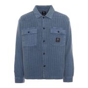 Wafel Overshirt Brain Dead , Blue , Heren