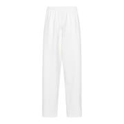 Beige Track Pant Trousers Wardrobe.nyc , White , Dames