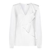 Witte Top Elegante Stijl Diane Von Furstenberg , White , Dames