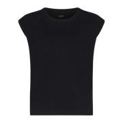 Zwarte T-shirts en Polos Lemaire , Black , Dames