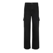 Zwarte Jeans voor Vrouwen Ss24 7 For All Mankind , Black , Dames