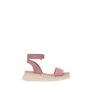 Roze Sandalen Minimalistisch Ontwerp Calvin Klein , Pink , Dames