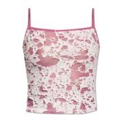 Mouwloze top T-Jara Diesel , Pink , Dames