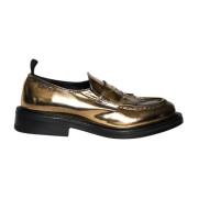 Gouden Leren Mocassin Alexander Hotto , Yellow , Dames