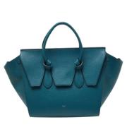 Pre-owned Leather celine-bags Celine Vintage , Blue , Dames