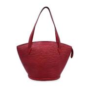 Pre-owned Leather totes Louis Vuitton Vintage , Red , Dames