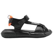 Zwart/Oranje Sneakers - Stijl 3210 Elena Iachi , Black , Dames