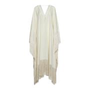 Witte Ross Kaftan Jurk Taller Marmo , White , Dames