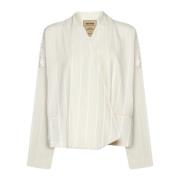 Beige Sweater Klarke Jas UMA Wang , Beige , Dames