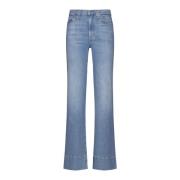 Blauwe Moderne Dojo Jeans 7 For All Mankind , Blue , Dames