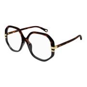 Stylish Eyewear Frames in Dark Havana Chloé , Brown , Unisex